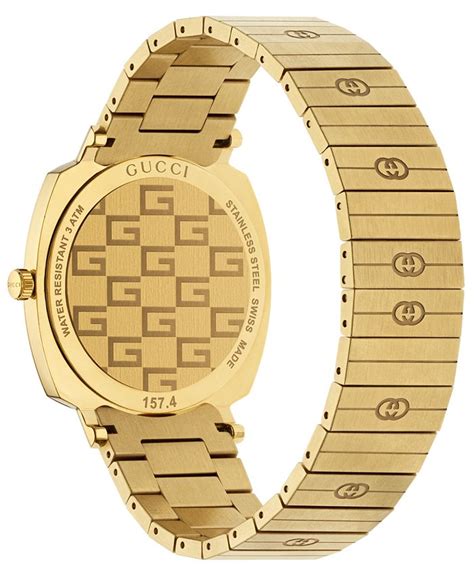 gucci grip gold pvd bracelet watch ราคา|GUCCI .